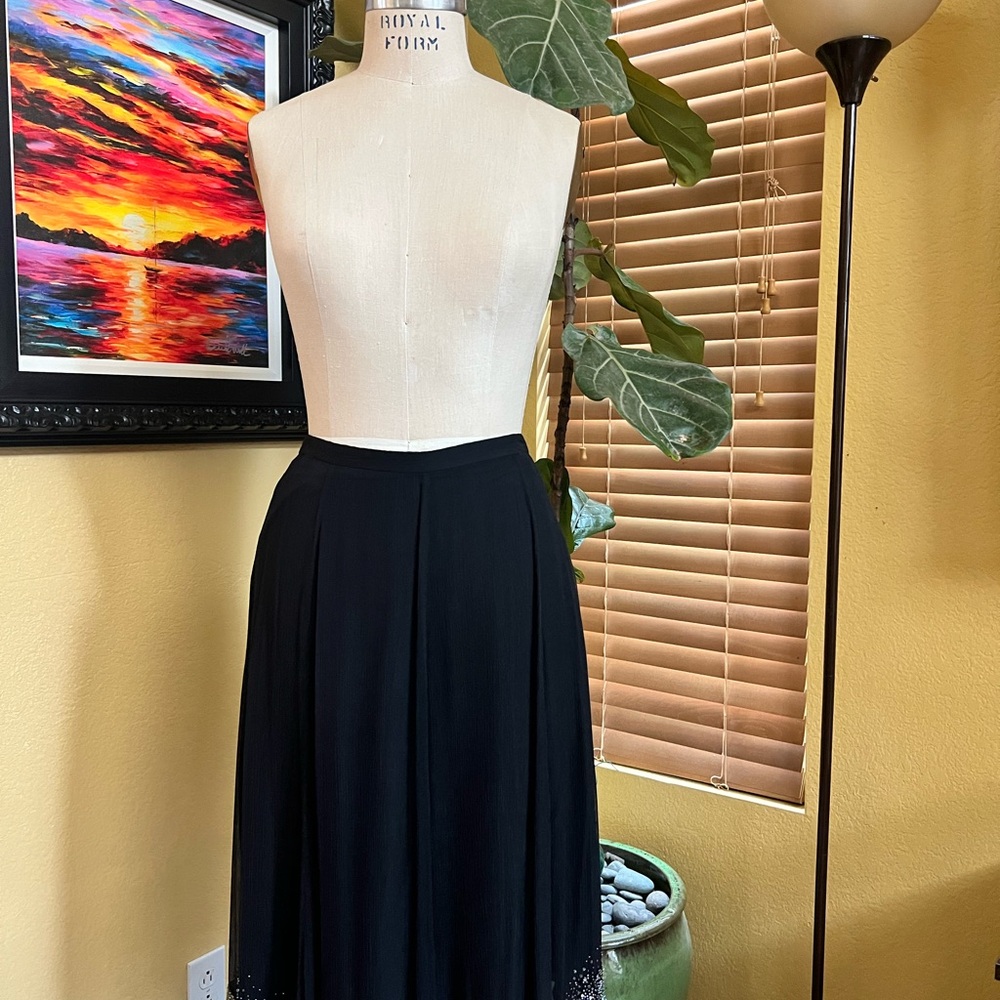 J.Crew Silk Embellished Skirt